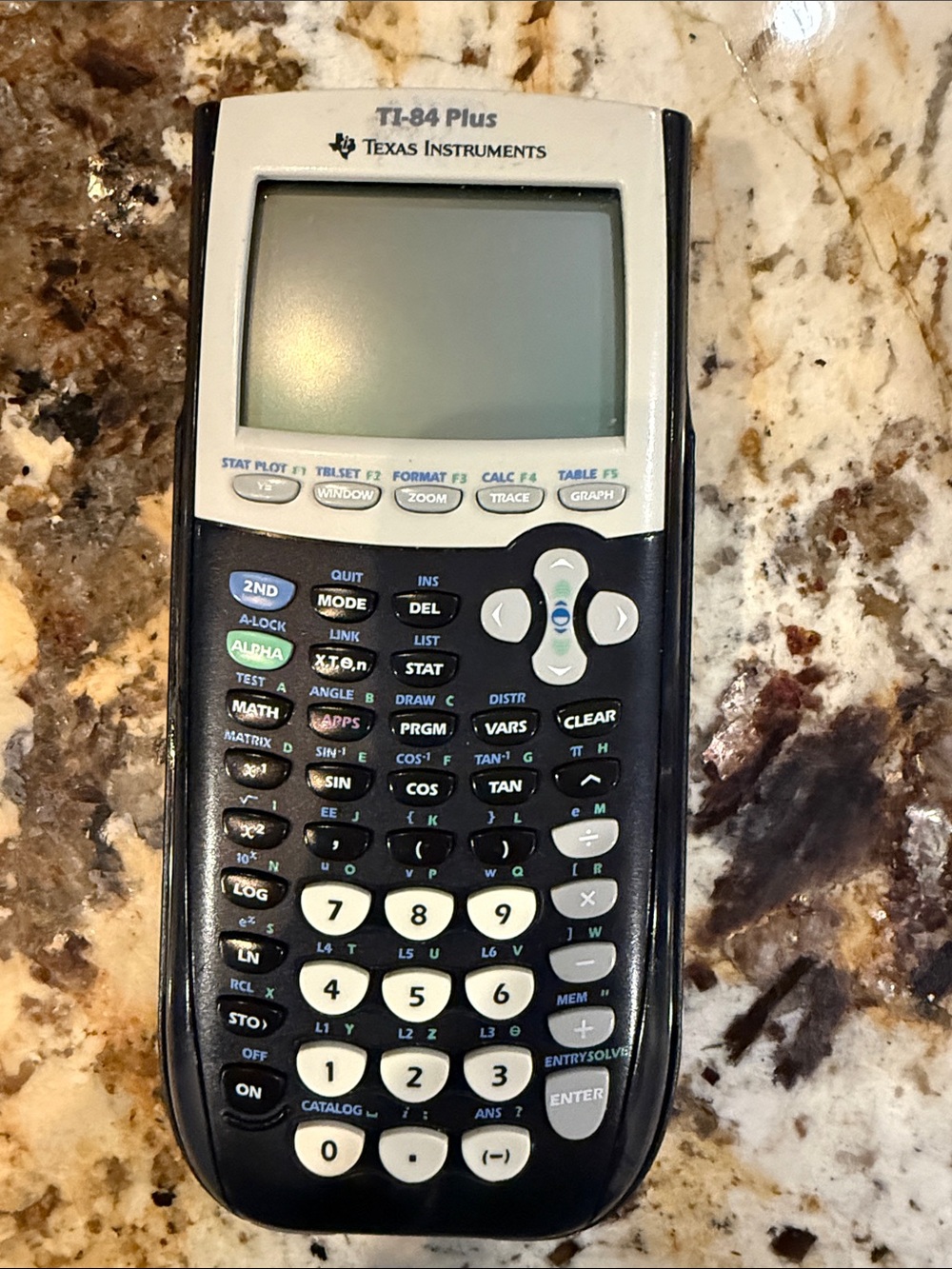 Texas Instruments TI-84 Plus Graphing Calculator - Black and White